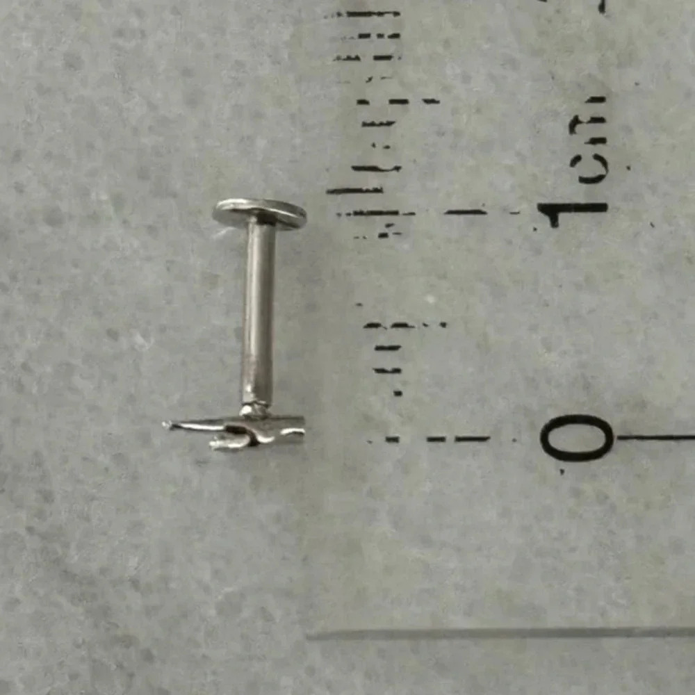 COPY - Sterling Silver Tiny Micro Small Peace Sign Finger Cartilage Earring
B… - Picture 3 of 4